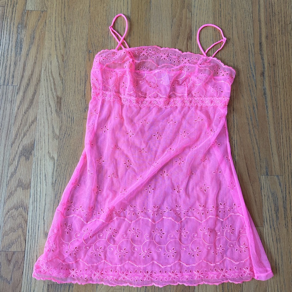 victoria’s secret babydoll mess slip dress